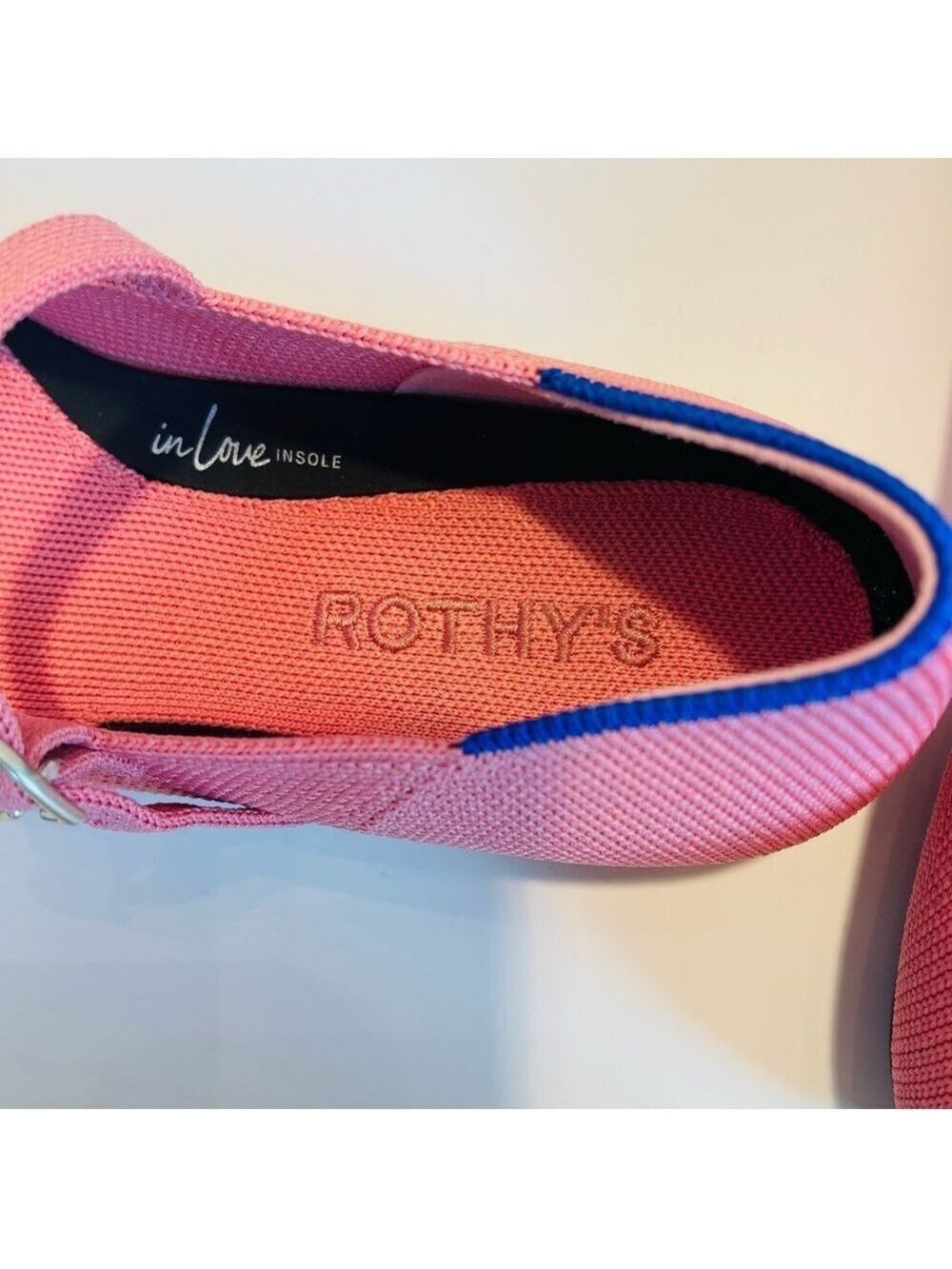 Rothy’s The Point Mary Jane Flats Shoes in Tulip Pink Women’s Size 5.5 - NWOB - Picture 4 of 12
